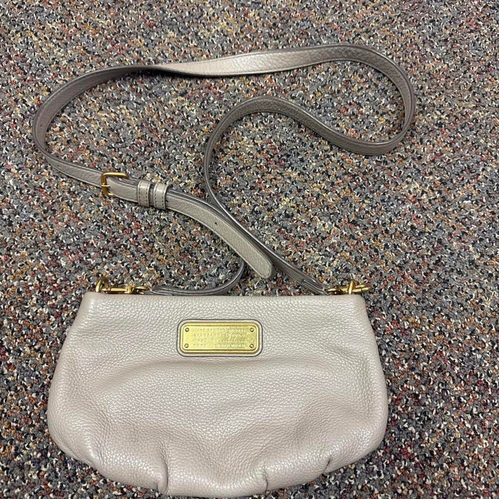 Marc by Marc Jacobs Classic Q Natasha Gray Leather Crossbody Bag